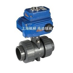 PVC電動雙由令活接球閥，Q961F雙由令電動球閥